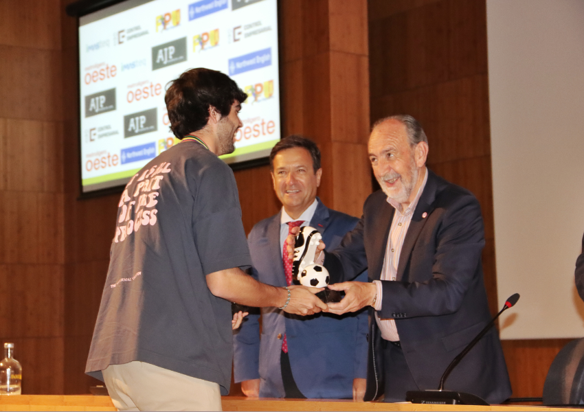 D. Francisco Díez, Presidente de la RFFM en la Ceremonia de Entrega de Premios Deportivos.